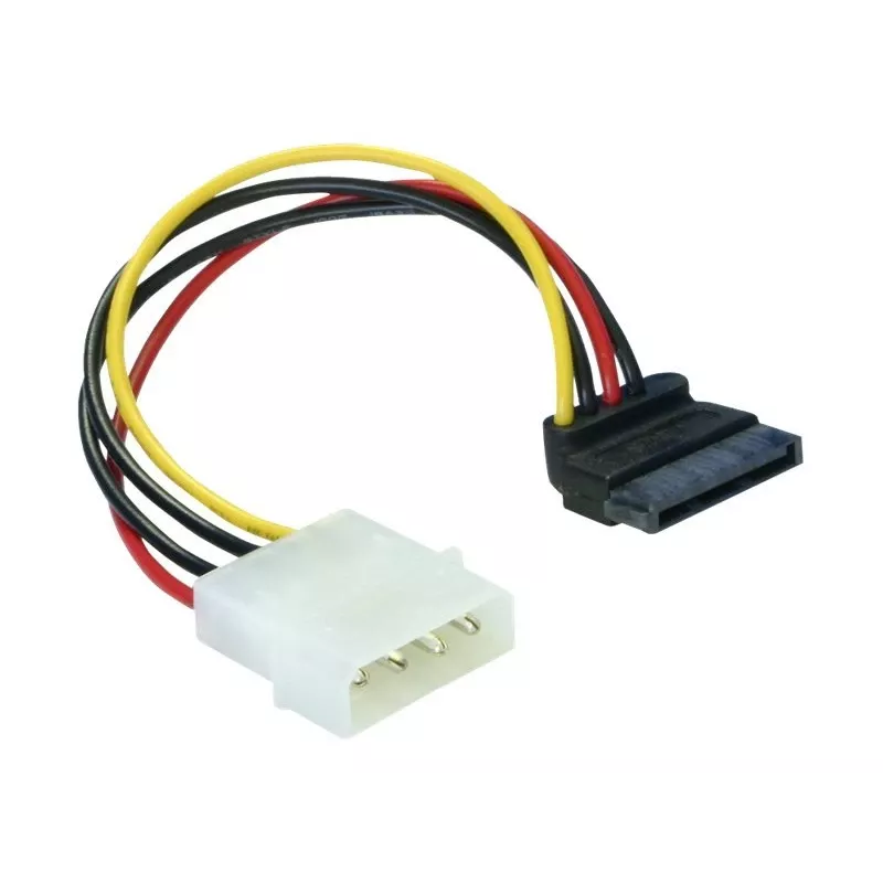 Stroomkabel SATA HDD 4-pins stekker haaks DeLOCK 60101