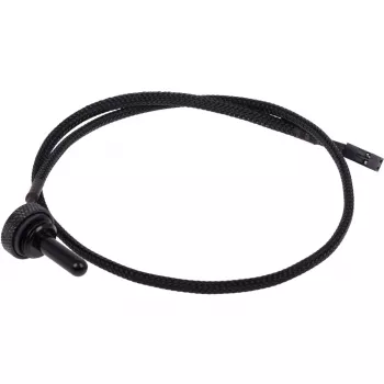 Alphacool Eiszapfen temperatuursensor plug G1/4 - temperatuursensor voor vloeistofkoelsysteem - diepzwart - 50 cm