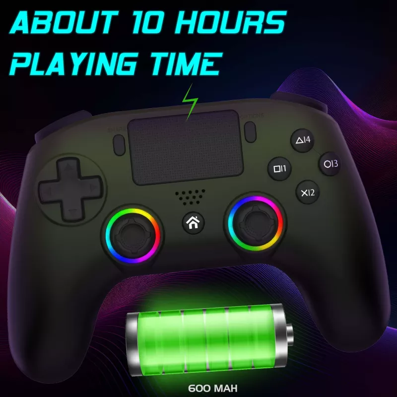 Subsonic draadloze led-controller groen voor PS5