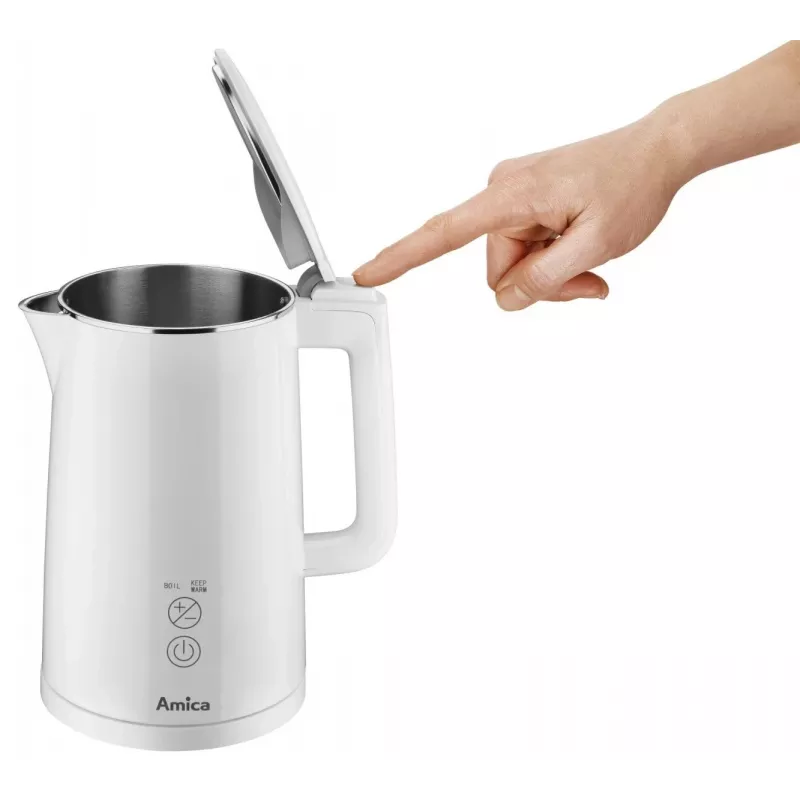 Elektrische waterkoker AMICA 1,5 L 2200 W zilver