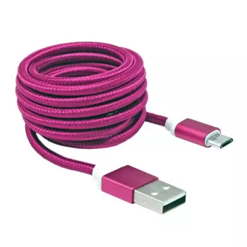 Sbox USB->Micro USB M/M 1,5m USB-10315P Pitaya roze