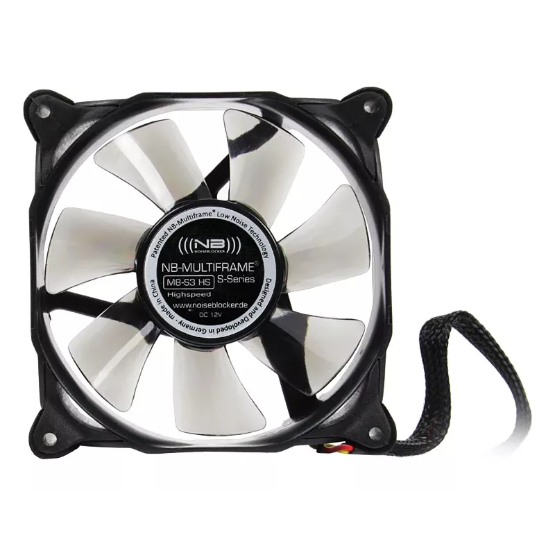 Noiseblocker Multiframe S-serie M8-3 HS 80mm behuizingsventilator