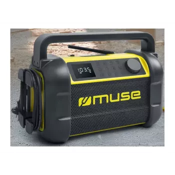 Draagbare radio Muse M-928 BTY met digitale tuner FM, 20W, USB-C, zwart/geel