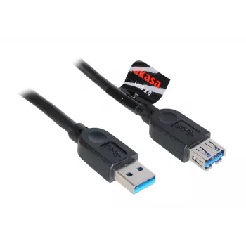 USB 3.0-kabel Akasa AK-CBUB02-15BK 1,5m zwart