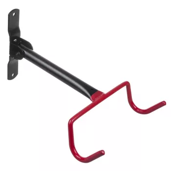 Wandgemonteerde fietsenstandaard MACLEAN MC-430, horizontale steun, draagt tot 30 kg, zwart