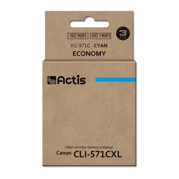 Actis KC-571C inkt (vervanger voor Canon CLI-571C; standaard; 12 ml; cyaan)