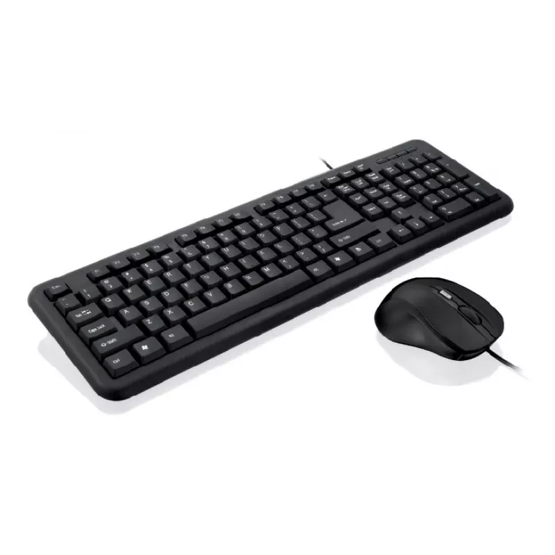 iBox OFFICE KIT II toetsenbord-muisset met USB, QWERTY, Engels, zwart