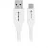 USB 3.2 Gen 2 kabel, USB-A stekker > USB-C stekker (wit, 1 meter)