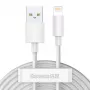 Baseus TZCALZJ-02 telefoonkabel wit 1,5 m USB A Lightning