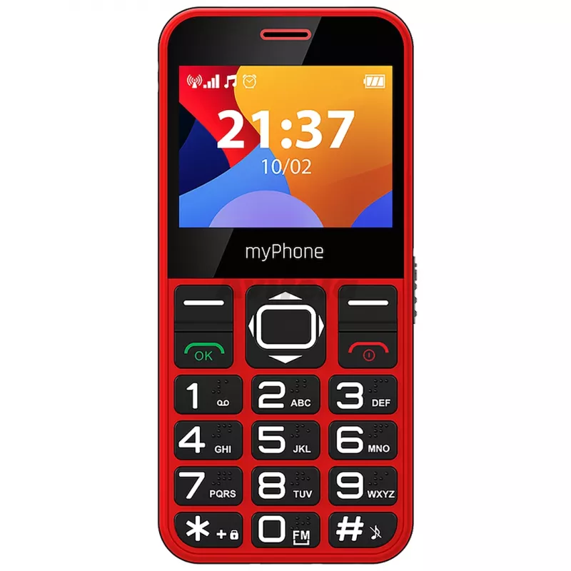 myPhone Halo 3 mobiele telefoon, 2,31 inch IPS, Single SIM, 1000 mAh, rood