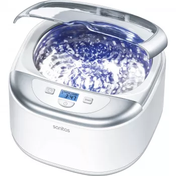 Sanitas SUR 42 ultrasoonreiniger, 50 W, wit/zilver