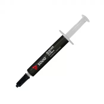 Warmtegeleidingspasta SAVIO TG-03 1 g — 13,5 W/m·K, grijs, inclusief applicator en spatel