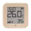 Temperatuur- en vochtigheidssensor Shelly H&T Gen3 WiFi - compacte draadloze omgevingssensor (mokka)