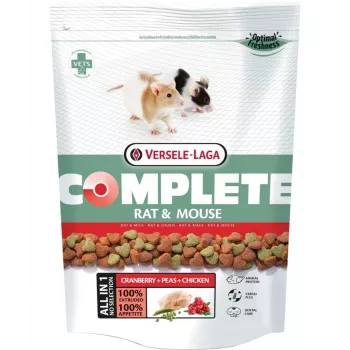 Droog rattenvoer VERSELE-LAGA Rat Complete 500 g - uitgebalanceerde voeding voor volwassen ratten, 15% eiwit, 6% vet