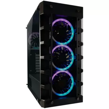 LC Power Gaming 709B Solar_System_X - tower - ATX - zonder voeding - zwart - USB/audio (LC-709B-ON)