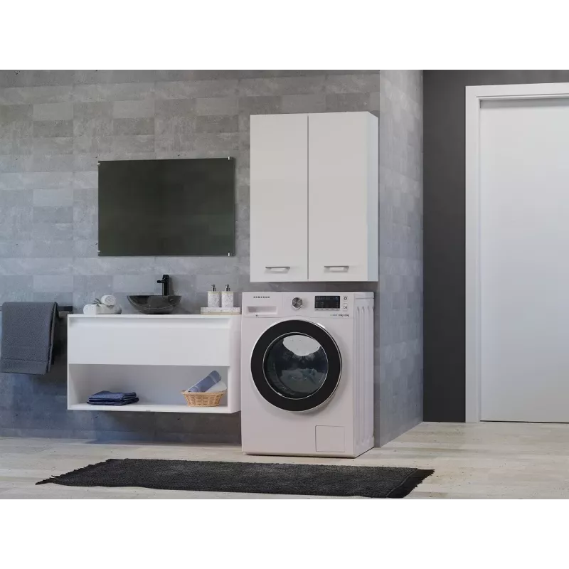 Topeshop POLA MINI DD witte badkamerkast wit