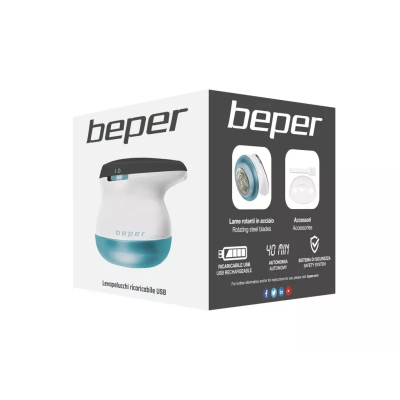 Beper 50.245 USB-oplaadbare pluisverwijderaar