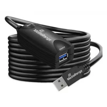 USB-A-naar-USB-A-kabel MediaRange MRCS242 USB 3.2 Gen 1 (3.1 Gen 1) 5 m 5 Gbit/s zwart