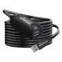 USB-A-naar-USB-A-kabel MediaRange MRCS242 USB 3.2 Gen 1 (3.1 Gen 1) 5 m 5 Gbit/s zwart