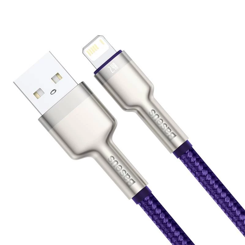 USB-A naar Lightning kabel Baseus 1 m — USB-datakabel, paars