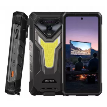 Smartphone UleFone Armor 34 Pro 5G Plus — 6,95 inch 1080x2460, MediaTek Dimensity 7300, 16 GB RAM, 512 GB, 50 MP triple-camera, 25500 mAh, dual-sim, Android 15, IP68/69K