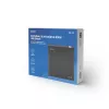 Externe slanke dvd±rw-drive SAVIO AK-43, USB 2.0, zwart, ondersteunt cd/dvd lezen/schrijven (24x cd, 8x dvd)