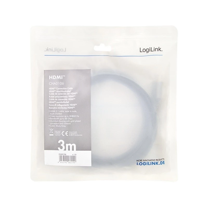 HDMI-kabel LogiLink CHA0106 3m