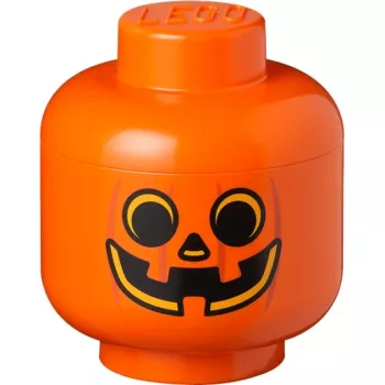 LEGO Storage Head pompoen, klein, opbergbox oranje/zwart