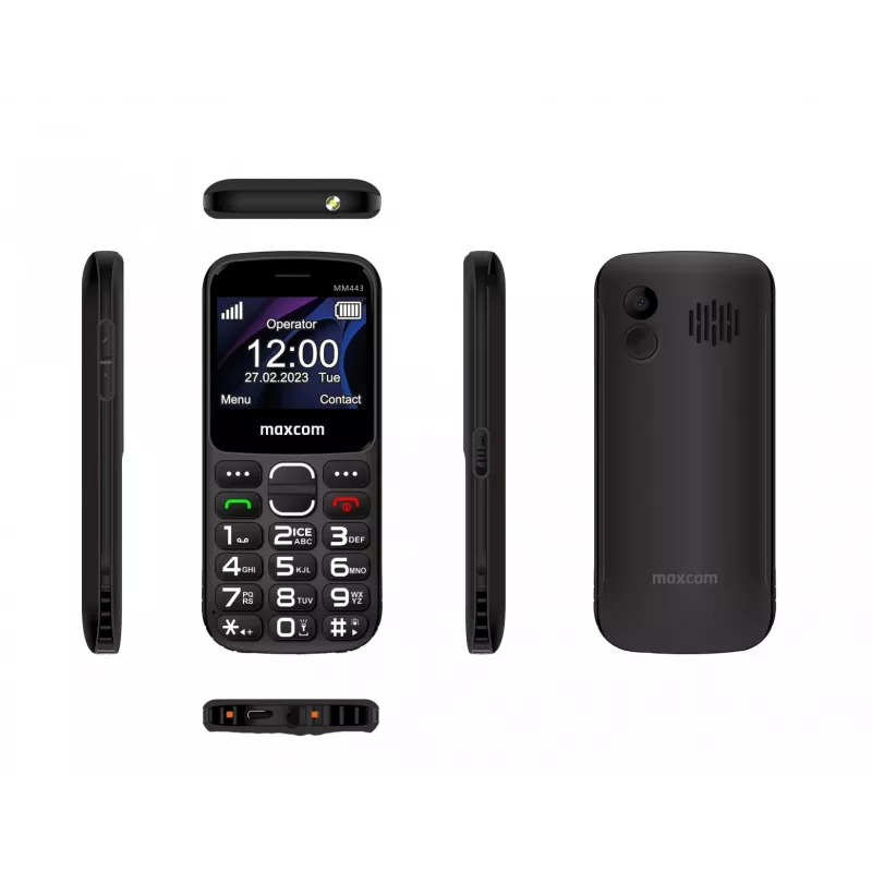 Maxcom Comfort MM443 senioren mobiele telefoon zwart/zwart