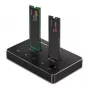 Qoltec 52274 M.2 SSD-dockingstation | NVMe | SATA | USB-C | DUAL 2 x 2TB