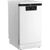 BEKO vrijstaande vaatwasser BDFS26120WQ, energie-efficiëntieklasse E, breedte 45 cm, 6 programma's, inverter-motor, derde lade, wit