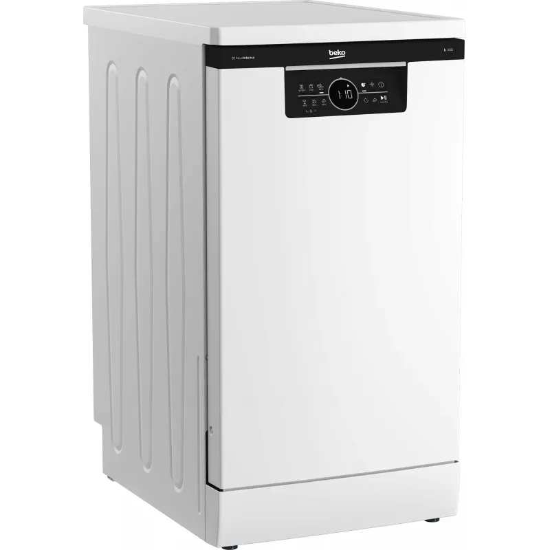BEKO vrijstaande vaatwasser BDFS26120WQ, energie-efficiëntieklasse E, breedte 45 cm, 6 programma's, inverter-motor, derde lade, wit