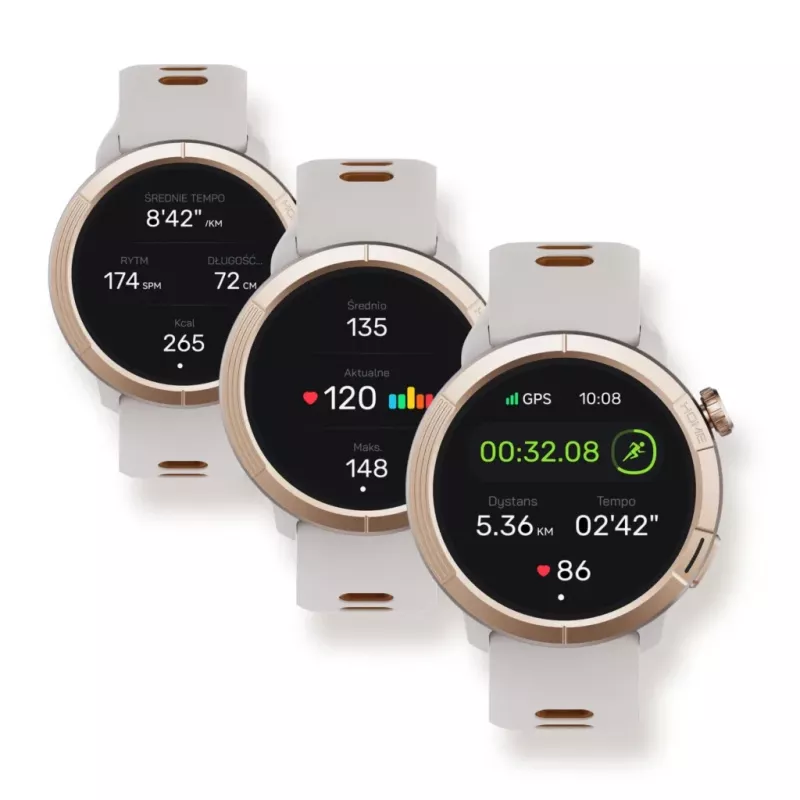Smartwatch Stelio STSWA102GT Activ Pro GPS 46 mm goud titanium – GPS, 46 mm behuizing, titanium afwerking