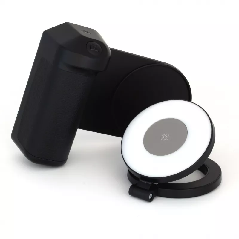 Selfielamp RealPower Selfie MagFree LED zwart wit ABS PU