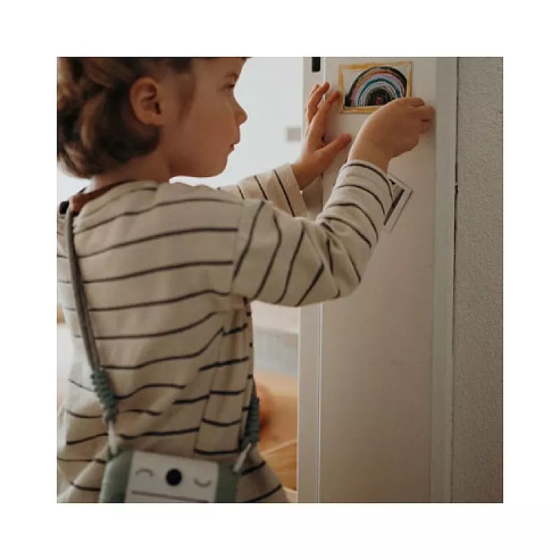 Kinderdigitale camera KIDYWOLF Kidyprint groen wit