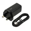 iBOX C-65 zwart, universele GaN-65W-oplader met UK-stekker