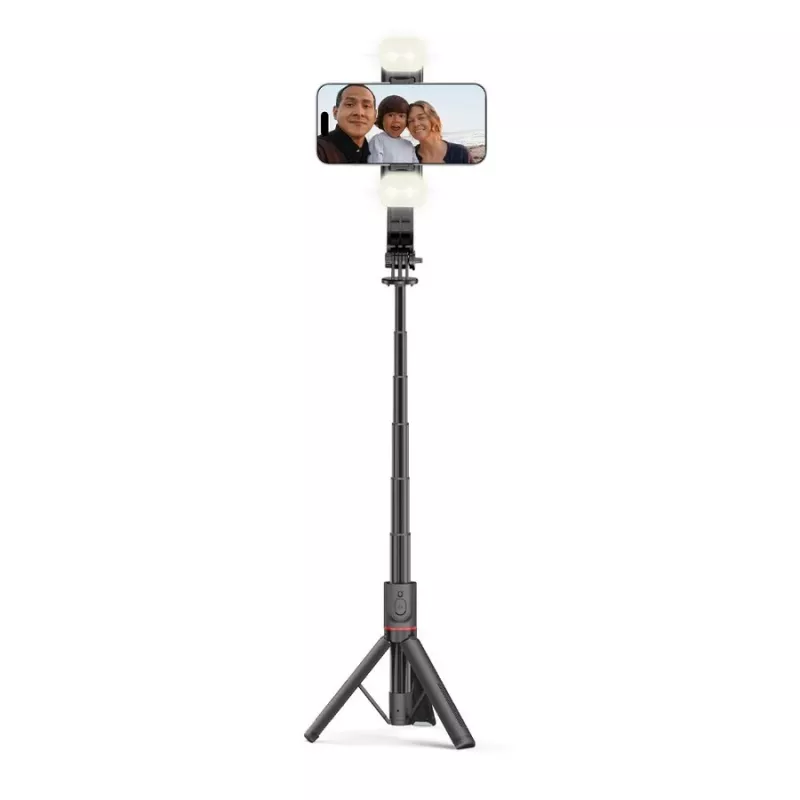 Tech-Protect L05S selfiestick met statief, LED-lamp en Bluetooth-afstandsbediening