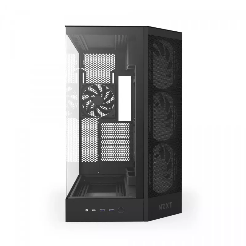 Pc-behuizing NZXT H9 Flow RGB midi-tower zwart