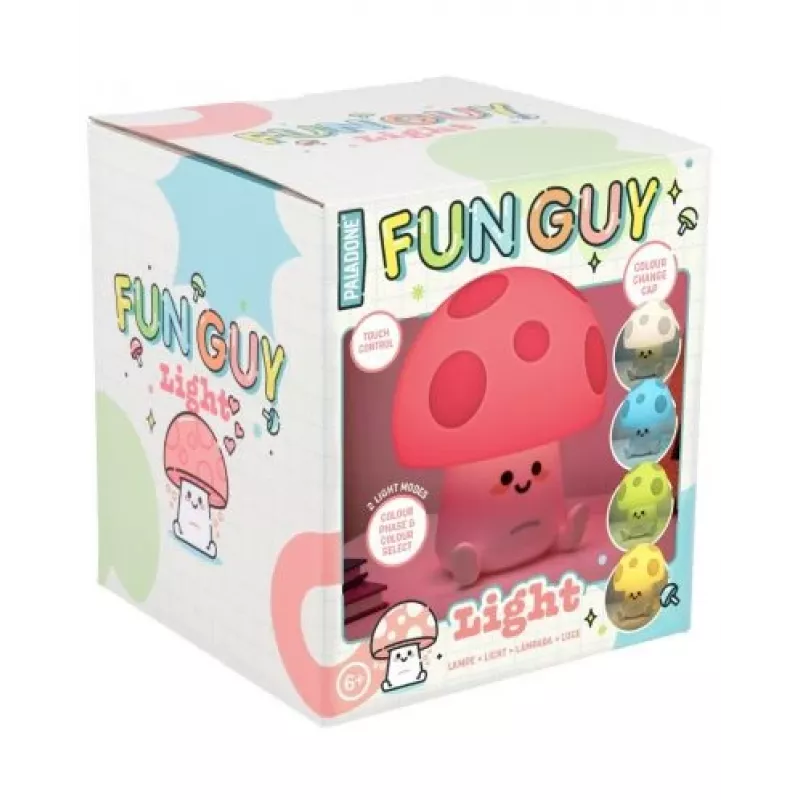 Tafellamp Paladone Fun Guy Mushroom Light – nieuwvormige paddenstoelvormige LED-nachtlamp