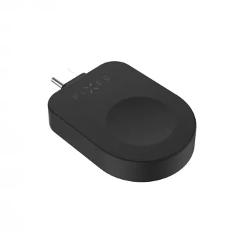 Vaste USB-C-laadadapter FIXED FIXDW-AWAP-BK voor Apple Watch Powerstation Uni, compacte vervanging