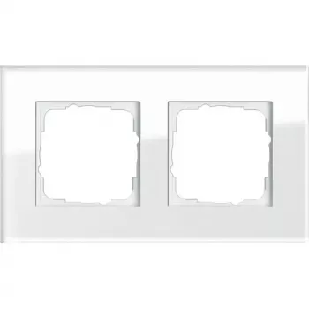 Gira Esprit 2-voudig frame, glas wit