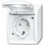 BUSCH JAEGER 20 EBW-54 - CEE 7/3 - 2P+E - wit - IP44 - 250 V - 16 A