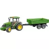 Tractormodel BRUDER John Deere 5115 M met kiepwagen