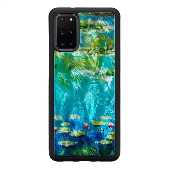 Hoes iKins voor Samsung Galaxy S20+ — zwart waterleliesdesign