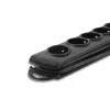 Overspanningsbeveiliging Qoltec 50171 zwart 7 AC-stopcontacten 230V 1,5m