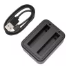 Puluz USB dubbel oplader PU818 voor Insta360 X3 — dual-slot USB-laden