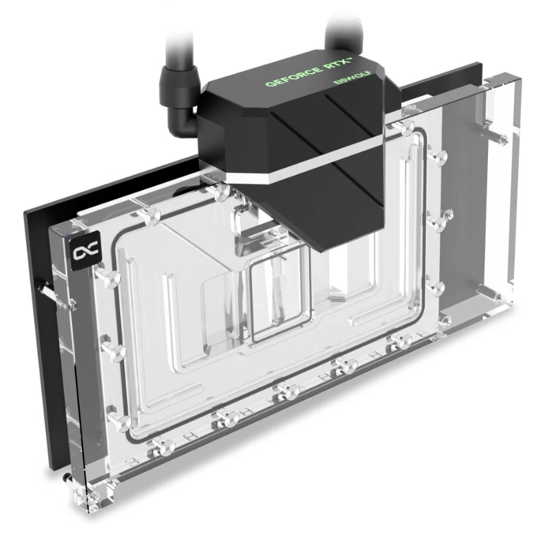 Waterkoeler Alphacool 14488 acryl messing nylon zwart transparant