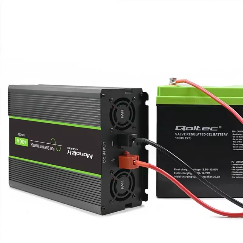 Qoltec Monolith stroomadapter/-omvormer auto 4000 W zwart