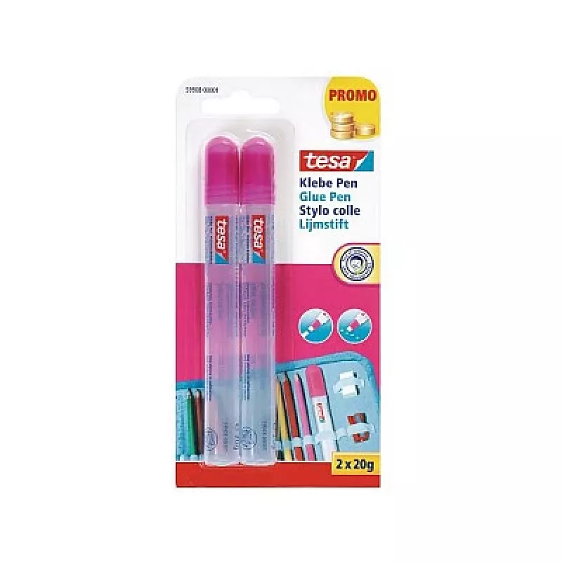 Lijmstift Tesa 59908-00001-04, 2 x 20 g navulbare lijmstiften