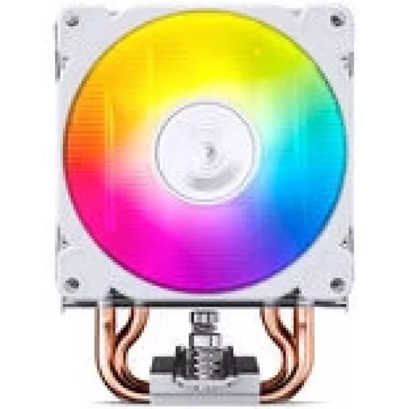 CPU-koeler Jonsbo CR-1400E 92mm ARGB wit — 92mm ventilator, ARGB-verlichting, witte afwerking